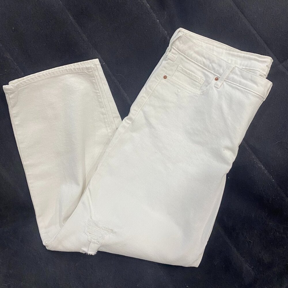 White Jeans - Old Navy Hi-Rise O.G. Loose 20 - NWOT